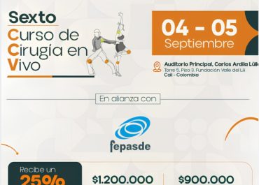 Fepasde te lleva al Curso de Cirugía en Vivo con tarifa especial. Inscríbete ahora